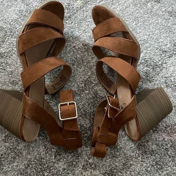 Brash Heels for Women-Brown - Picture 1 of 15